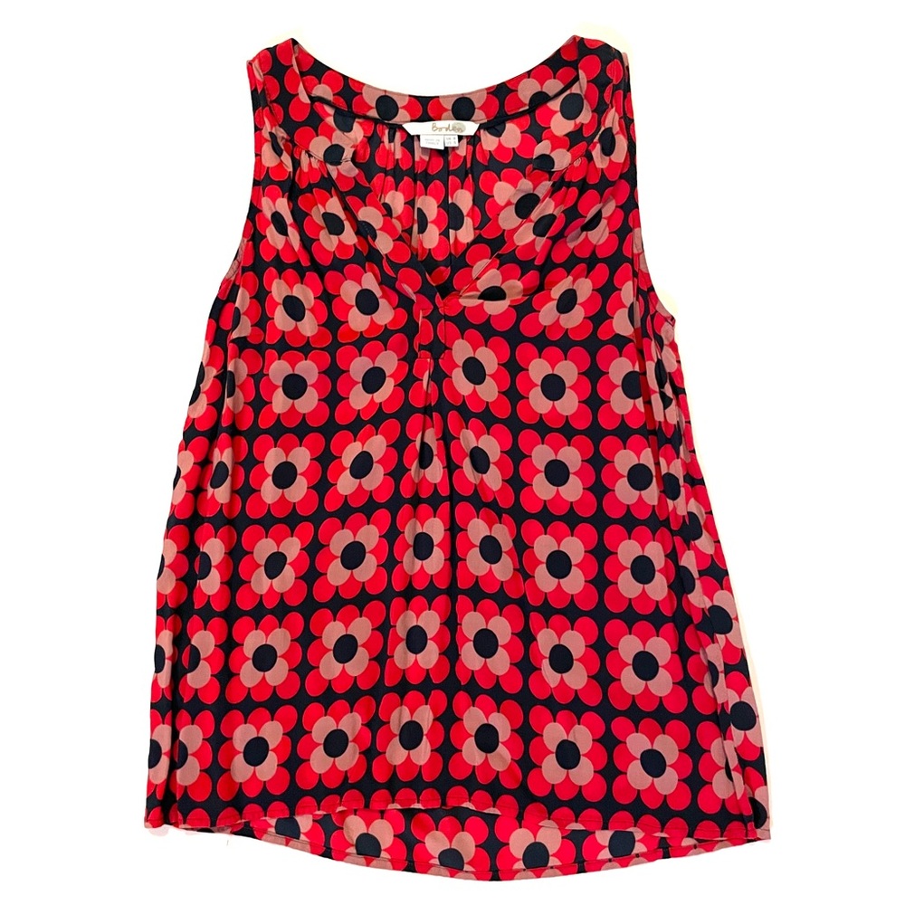 Boden Carrie geometric print sleeveless top